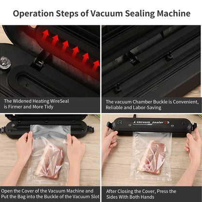 Food Saver Vacuum Sealer Machine +Sealer Bags × 50