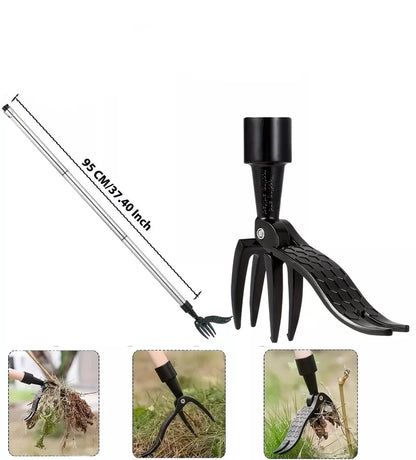 Stainless Steel Adjustable Long Handle Detachable Weed Puller