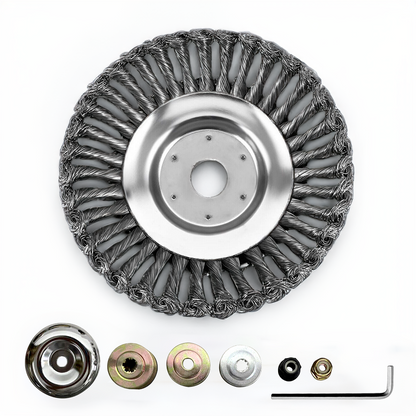 6-Inch Steel Wire Brush Trimmer Head